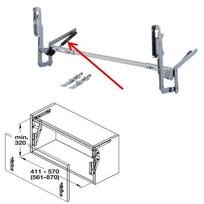 Gas Strut Alu 380 Newton Force