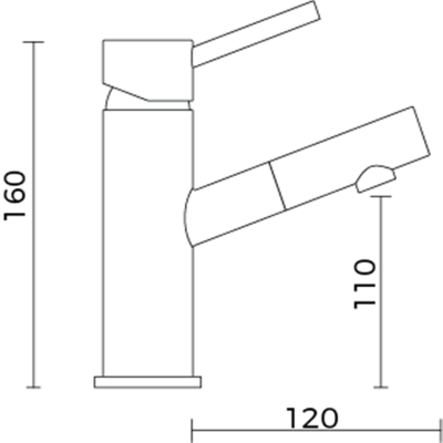 Everhard Classic Pin Handle Basin Mixer - Image 2