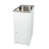 Everhard Classic 30L SS Laundry Unit, 870Hx395Wx570D, 90mm Basket Waste Included