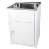 Everhard Classic 70L SS Maxi Laundry Unit, 870Hx645Wx515D, 90mm Basket Waste Included