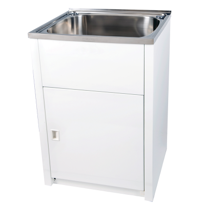 Everhard Classic 70L SS Maxi Laundry Unit, 870Hx645Wx515D, 90mm Basket Waste Included