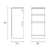 Everhard Excellence 45L Matte Black Drawer System Laundry Unit, 870Hx555Wx510D, 90mm Basket Waste Included - Image 2