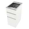 Everhard Nugleam 35L Drawer System Laundry Unit, 870Hx395Wx570D, 90mm Basket Waste Included