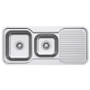 Everhard Classic Standard 1080 NTH 1.75 Bowl & Drainer, 1080Lx480X180D, 90mm Basket Waste Included