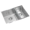 Everhard Excellence Squareline 1.5 Bowl, 670Lx440Wx200D, 90mm Basket Waste Included