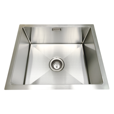 Everhard Excellence Squareline 32L Utility Sink, 510Lx420Wx230D, 90mm Basket Waste Included