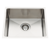 Everhard Excellence Squareline Single Bowl, 460Lx400Wx200D, 90mm Basket Waste Included