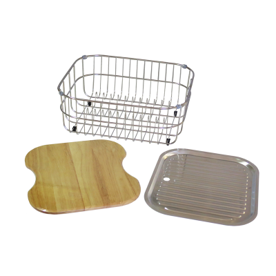 Everhard Classic Sink Accessories (Cutting Board, Wire Basket & Drainer)to suit 780, 980, 1080 & 1180 sizes