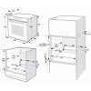 BLAUPUNKT OVEN 60CM 72L 12 FUNC GLASS DOOR DARK STEEL - Image 3