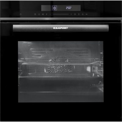 BLAUPUNKT OVEN 60CM 72L 11 FUNC GLASS DOOR DARK STEEL PYRO