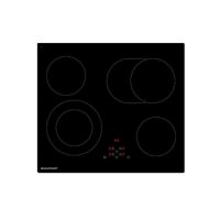 BLAUPUNKT COOKTOP CERAMIC 60CM 4 ZONE, DOUBLE RING ZONE, CASSEROLE ZONE FRAMLESS BLACK GLASS (SAA Plug)