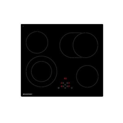 BLAUPUNKT COOKTOP CERAMIC 60CM 4 ZONE, DOUBLE RING ZONE, CASSEROLE ZONE FRAMLESS BLACK GLASS (SAA Plug)