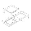 BLAUPUNKT COOKTOP CERAMIC 60CM 4 ZONE, DOUBLE RING ZONE, CASSEROLE ZONE FRAMLESS BLACK GLASS (SAA Plug) - Image 3