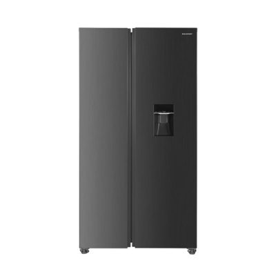 592L SIDE BY SIDE FREESTANDING FRIDGE DARK STEEL