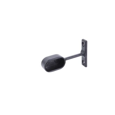 Hanging Rail Oval Pillar End Matt Black