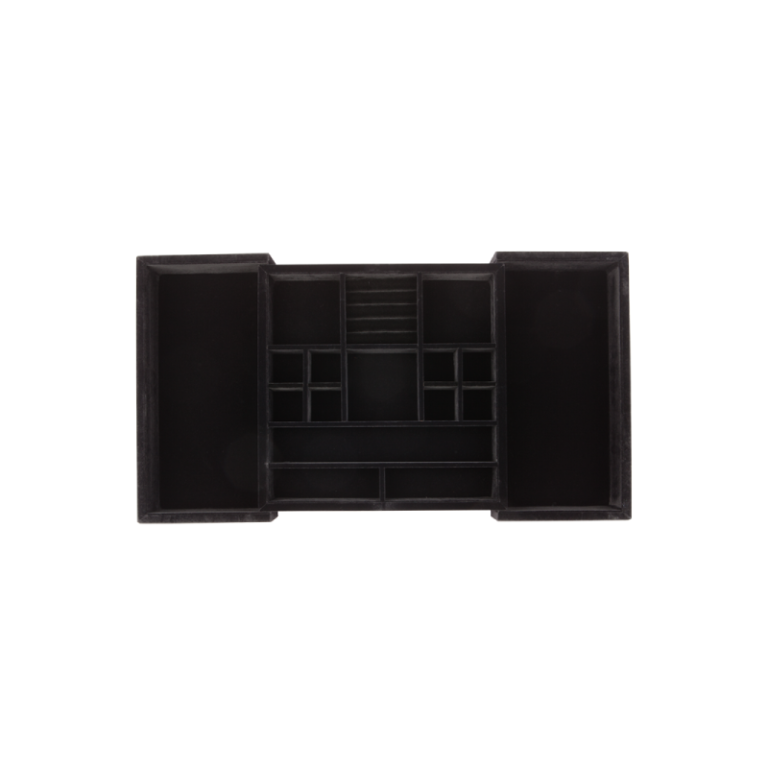 Jewellery Tray Insert 15 Felt Compartments 65h*375600w*375d Black