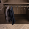Pants Rack 600mm Wide Softclose Satin Nickel - Image 2