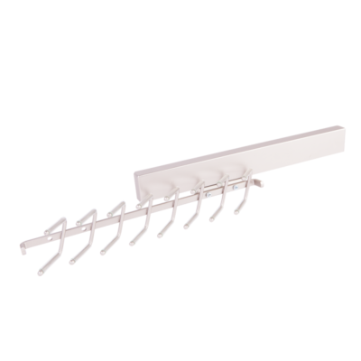 Deluxe Sliding Tie Rack 350mm Chrome