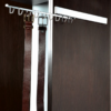 Deluxe Sliding Belt Rack 350mm Satin Nickel