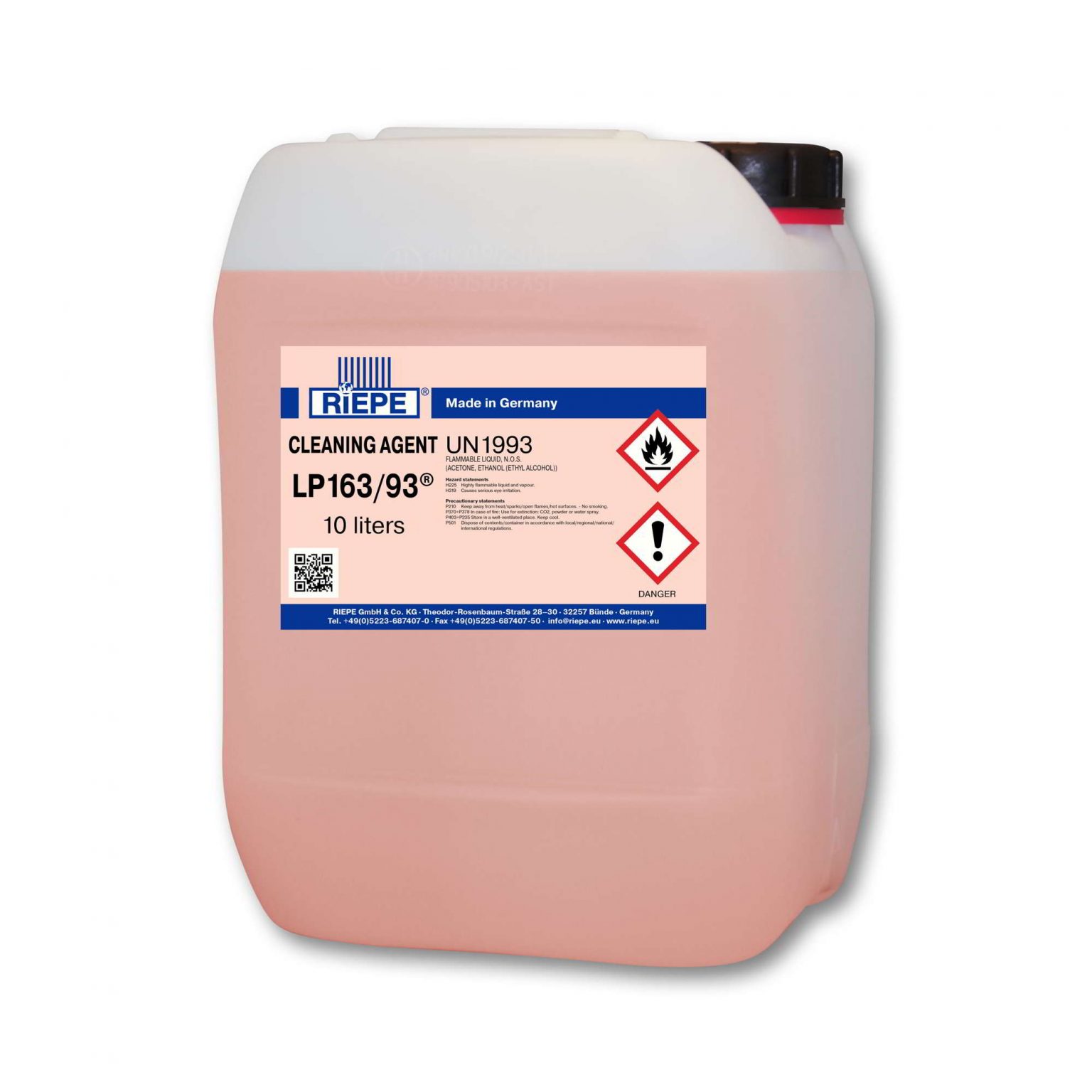 Riepe LP163/93 Cleaning Agent 10 Litres Proform Products