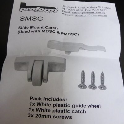1* Side Mount Support Catch Wheel & Screws